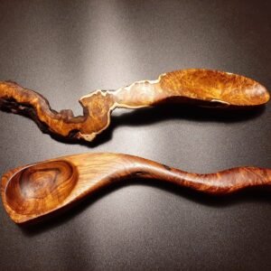 Abstract Chittum Root Burl Spoons